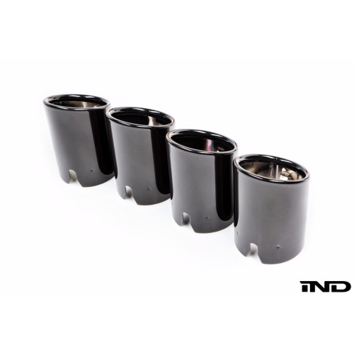 BMW M Performance Slant Cut Black Chrome Exhaust Tip Set - F87 M2