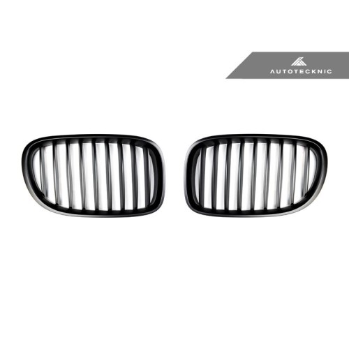 AutoTecknic Replacement Stealth Black Front Grilles - F01/ F02 7-Series LCI