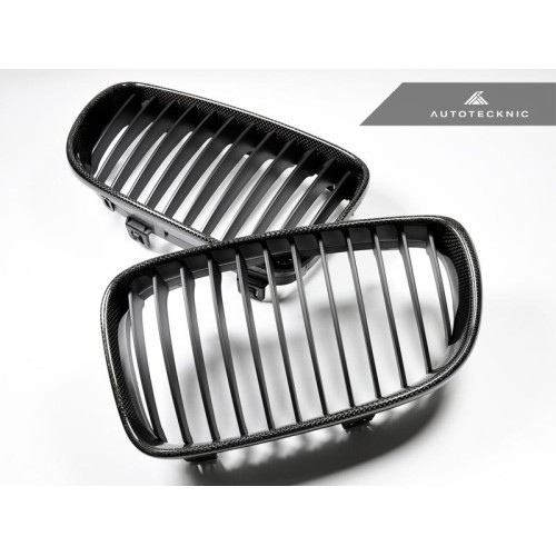 AutoTecknic Replacement Carbon Fiber Front Grilles - E82/ E88 1-Series & 1M