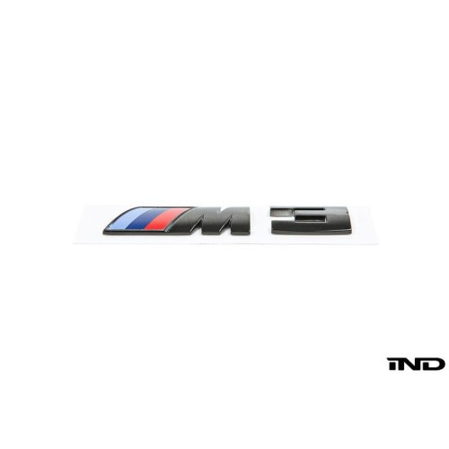 IND Black Chrome Painted Trunk Emblem - E9X M3