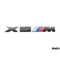 IND Black Chrome Painted Trunk Emblem - F85 X5M