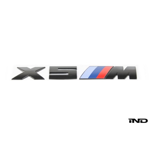 IND Black Chrome Painted Trunk Emblem - F85 X5M