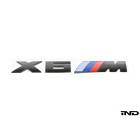 IND Black Chrome Painted Trunk Emblem - F86 X6M