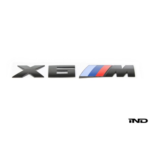 IND Black Chrome Painted Trunk Emblem - F86 X6M
