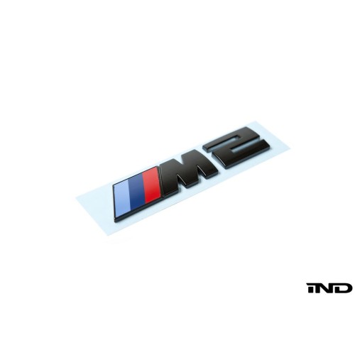 IND Black Chrome Painted Trunk Emblem - F87 M2