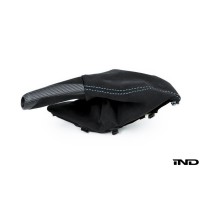 IND Matte Carbon Stitched Parking Brake Handle - F87 M2