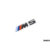 IND Black Chrome Painted Trunk Emblem - F90 M5